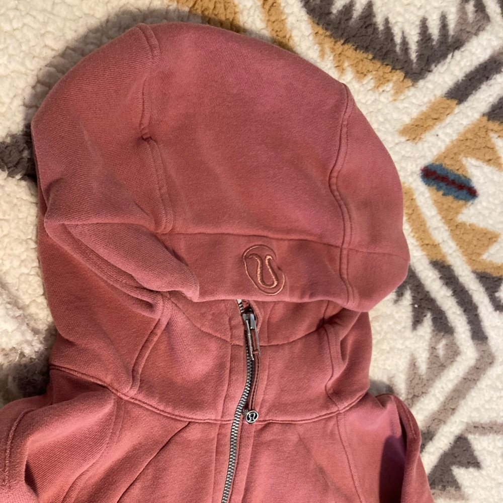 Lululemon dark pink/mauve zip hoodie
